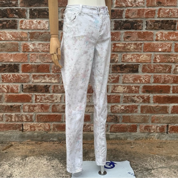 Anthropologie Wandering Watercolor floral print jeans /29 / Excellent condition - Picture 5 of 16